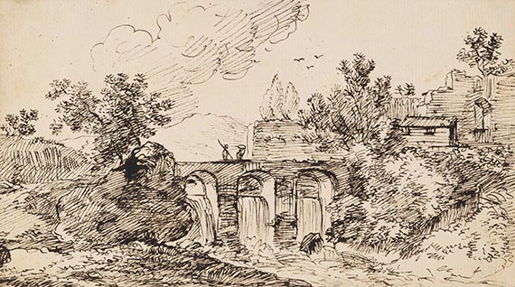 Franz Kobell, und Ferdinand Kobell: Landschaftsstudien (5 Blatt)