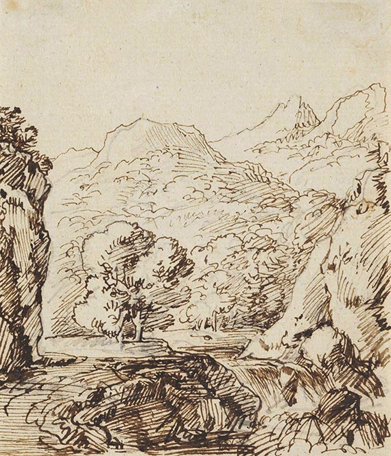 Franz Kobell - Landschaftsstudien (5 Bll.) - Weitere Abbildung