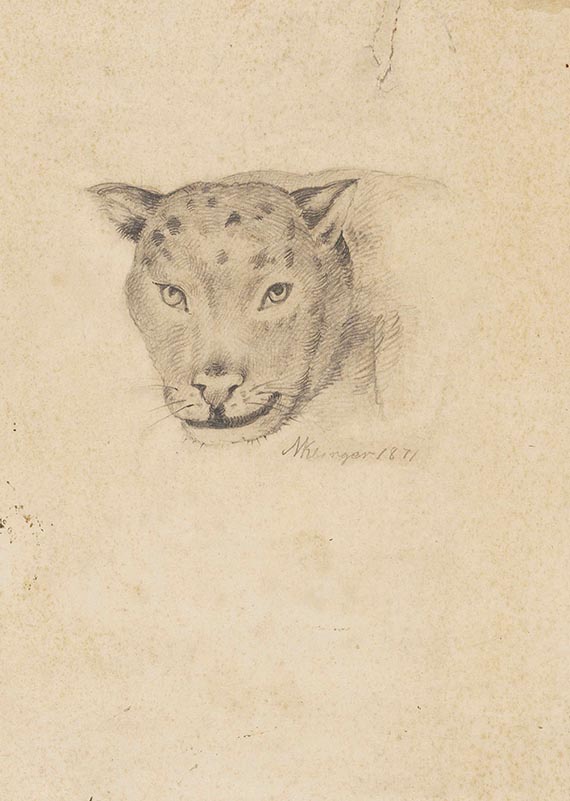 Max Klinger - Tierzeichnungen und Segel (3 Bll.) - Weitere Abbildung