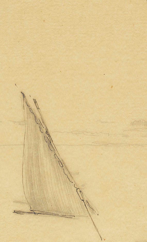 Max Klinger - Tierzeichnungen und Segel (3 Bll.) - Weitere Abbildung