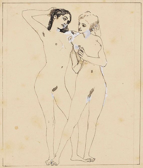 Max Klinger - Aktstudien (5 Bll.) - Weitere Abbildung