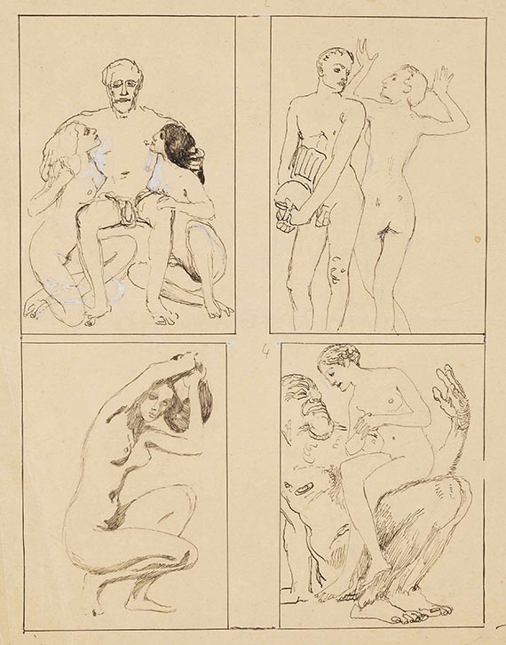 Max Klinger - Aktstudien (5 Bll.) - Weitere Abbildung