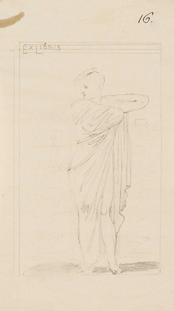 Max Klinger - Entwurfszeichnungen für Ex libris (11 Blatt) - Weitere Abbildung