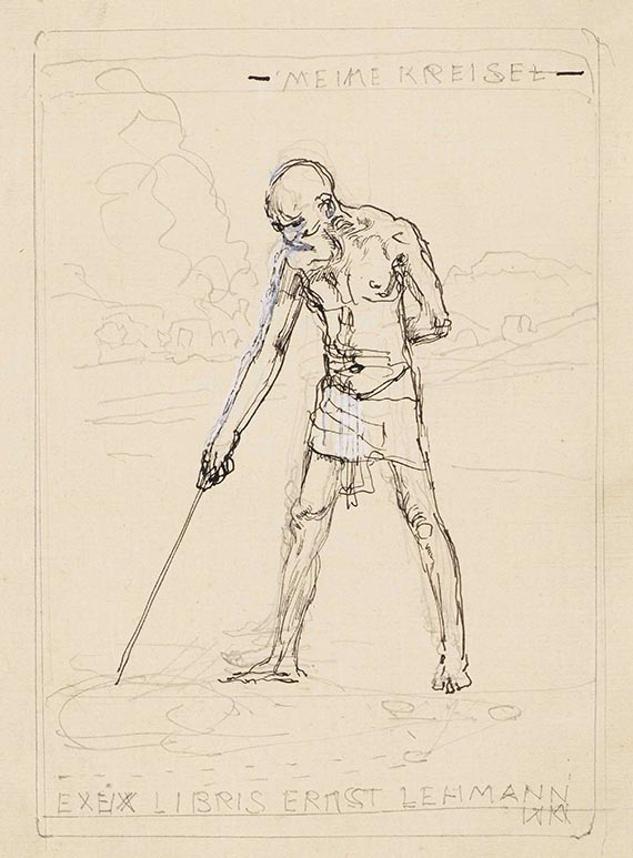 Max Klinger - Entwurfszeichnungen für Ex Libris (10 Bll.) - Weitere Abbildung