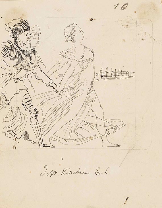 Max Klinger - Entwurfszeichnungen für Ex Libris (10 Bll.) - Weitere Abbildung