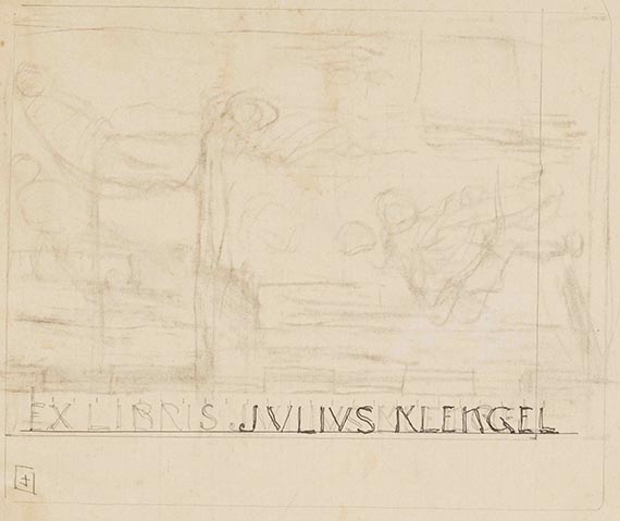 Max Klinger - Entwurfszeichnungen für Ex Libris (10 Bll.) - Weitere Abbildung