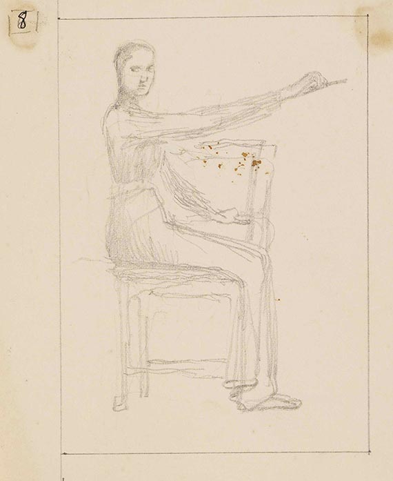 Max Klinger - Skizzen (6 Bll.) - Weitere Abbildung