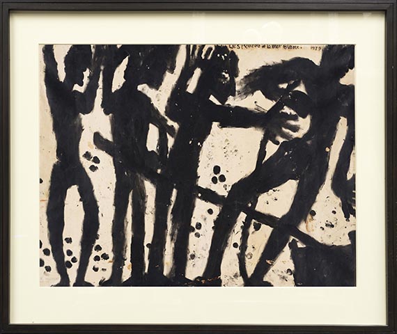 Louis Soutter - Les peintres et le mur blanc / Le péché - Les sens éveillés (2-seitig) - Rahmenbild