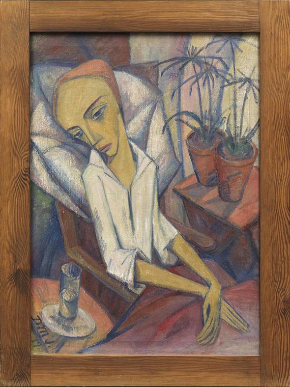 Dorothea Maetzel-Johannsen - Das kranke Mädchen - Rahmenbild