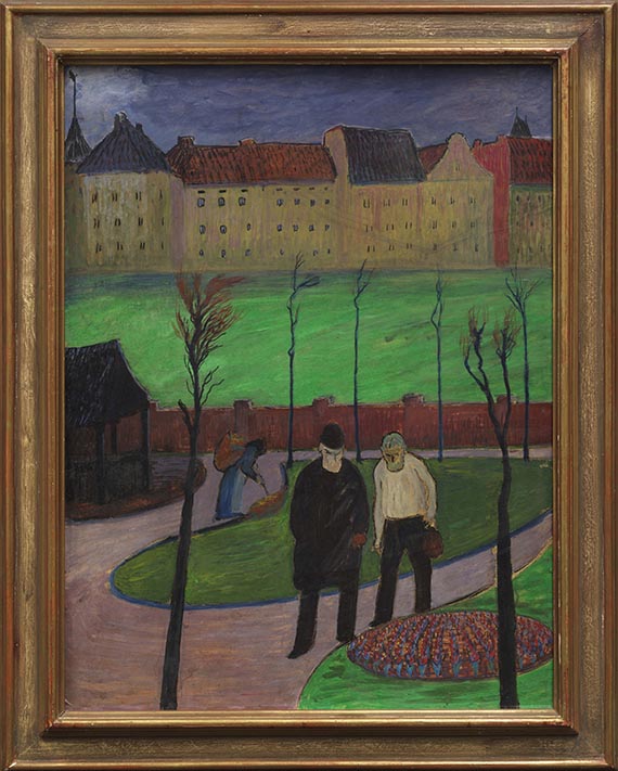 Marianne von Werefkin - Am Blumenbeet - Rahmenbild