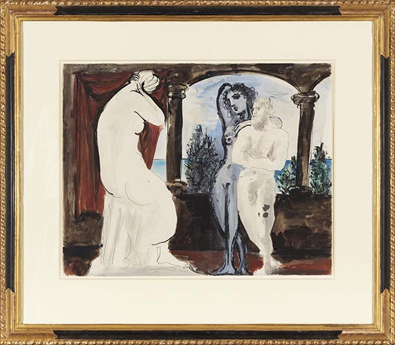Pablo Picasso - Le Sculpteur et son Modèle - Rahmenbild