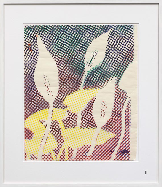 Sigmar Polke - Kallablüten (3-teilig) - Rahmenbild