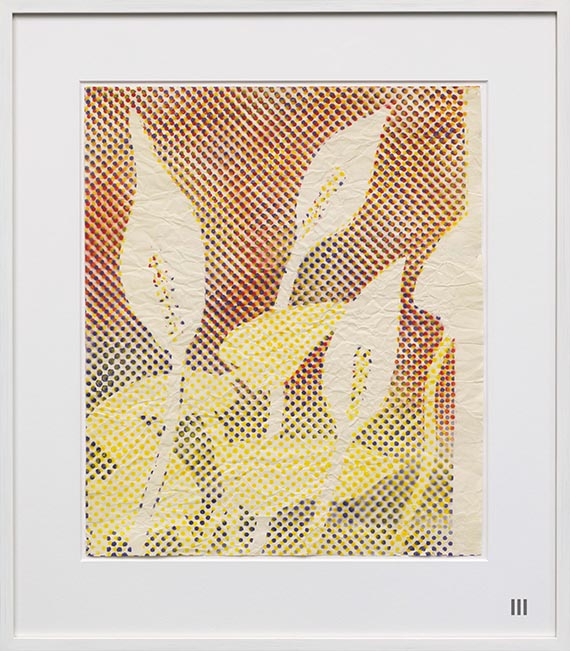 Sigmar Polke - Kallablüten (3-teilig) - Rahmenbild