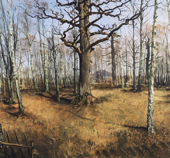 Abbildung zu: Ferdinand von Raysik, Wermsdorfer Wald, um 1859, Öl auf Leinwand, Staatliche Kunstsammlungen Dresden.