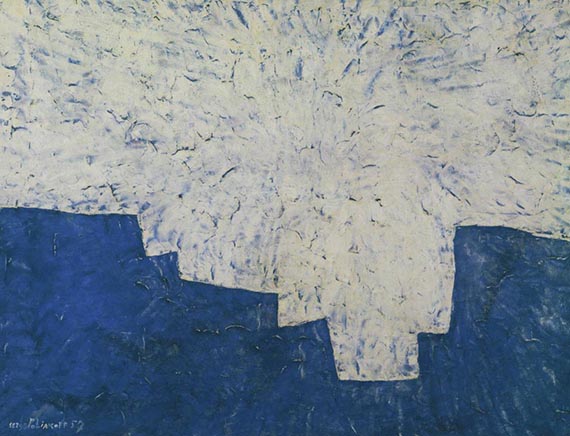Abbildung zu: Serge Poliakoff, Composition, 1957, Tempera auf Schichtholz, The Phillips Collection, Washington, D.C. © VG Bild-Kunst, Bonn 2025