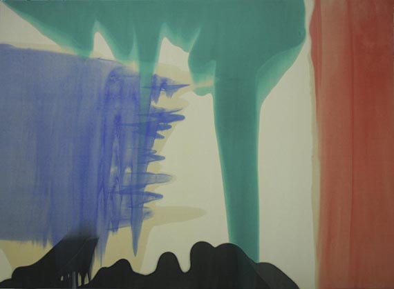 Abbildung zu: Morris Louis, Addition II, 1959, Acryl auf Leinwand, Whitney Museum of American Art, New York. © All Rights Reserved. Maryland College Institute of Art / VG Bild-Kunst, Bonn 2025