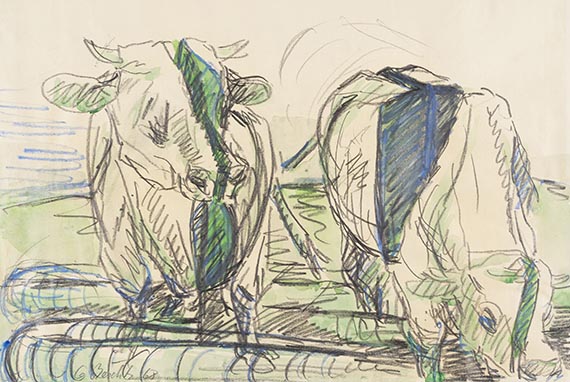 Georg Baselitz - Zwei Kühe