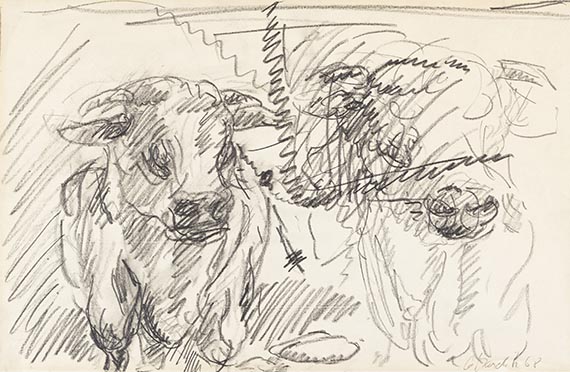 Georg Baselitz - Zwei Kühe