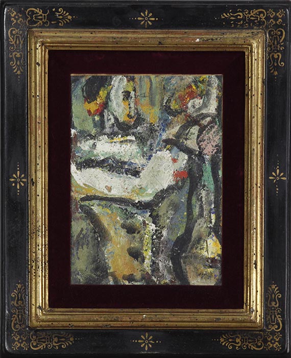 Georges Rouault - Pierrot au Bouquet - Rahmenbild