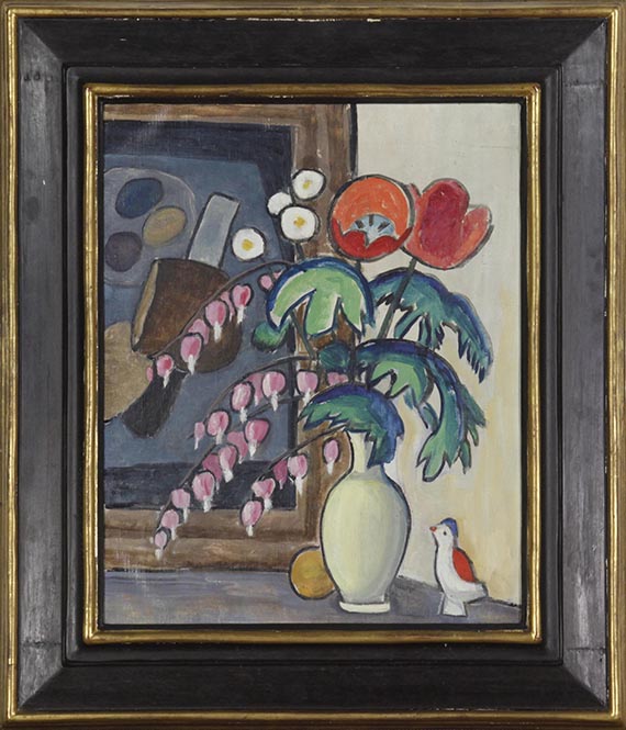 Gabriele Münter - Stillleben mit Sommerblumen - Rahmenbild