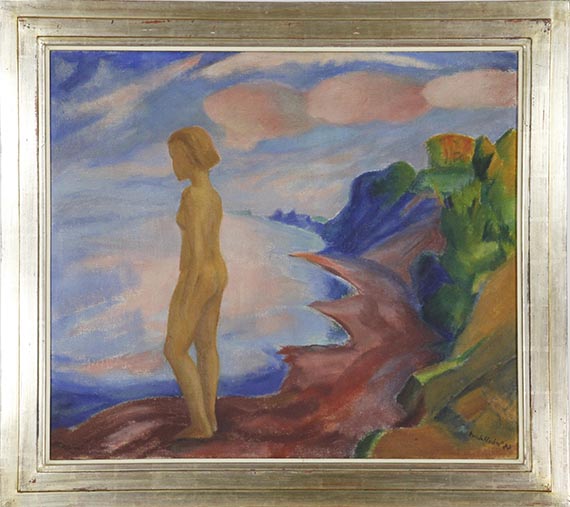 Erich Heckel - Mädchen am Meer - Rahmenbild