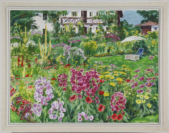 Arnold Balwé - Sommerlicher Garten - Rahmenbild