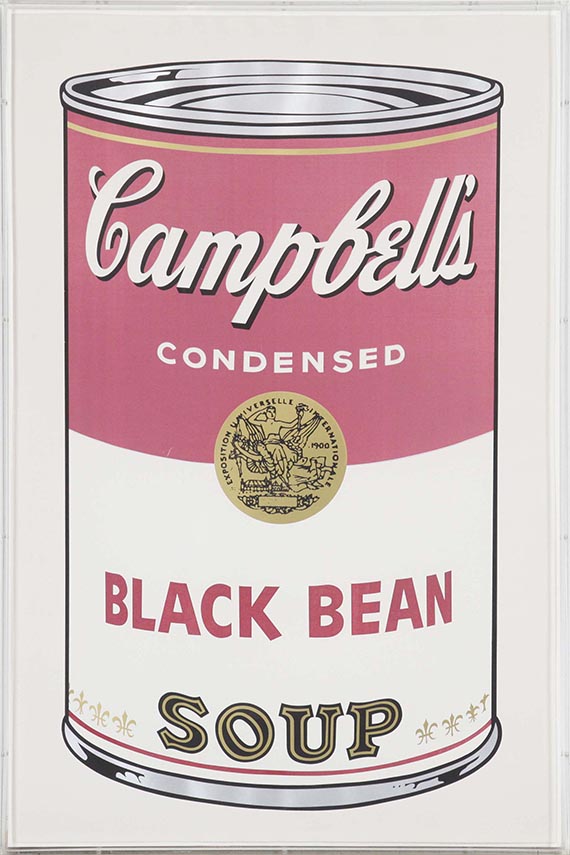 Andy Warhol - Black Bean (aus der Serie "Campbell's Soup II") - Rahmenbild