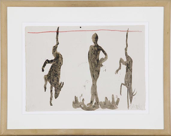 Miquel Barceló - Ohne Titel (aus der Serie "Hanging/Crucified Animals") - Rahmenbild