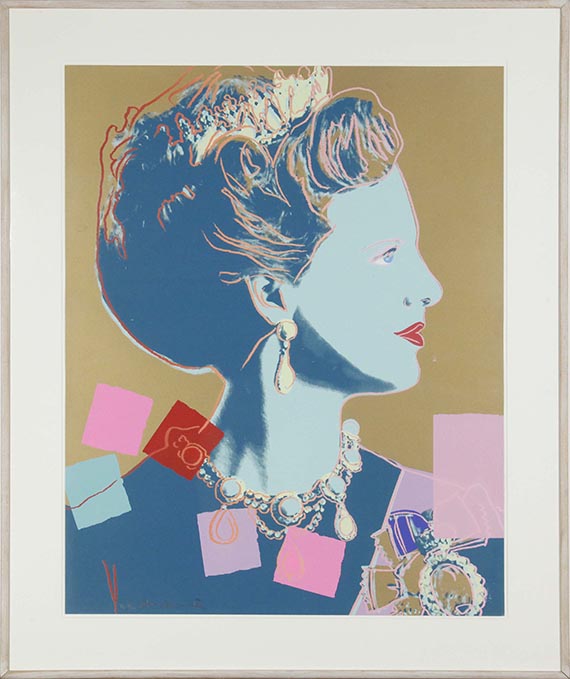 Andy Warhol - Queen Margrethe II - Rahmenbild