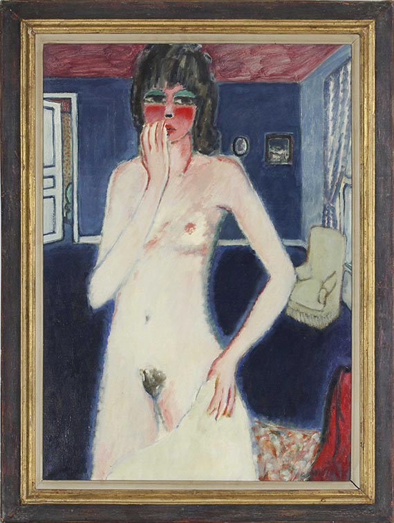 Jean Pierre Cassigneul - Femme nue dans la Chambre bleue - Rahmenbild