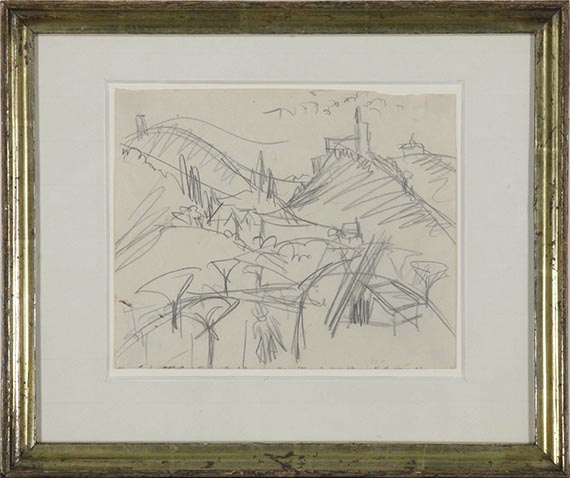 Ernst Ludwig Kirchner - Taunuslandschaft - Rahmenbild