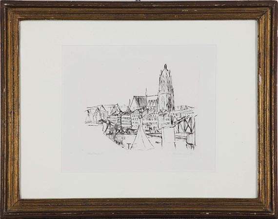 Max Beckmann - Kleine Stadtansicht - Rahmenbild