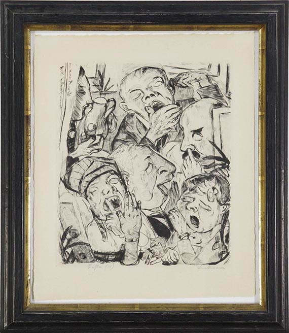 Max Beckmann - Die Gähnenden - Rahmenbild