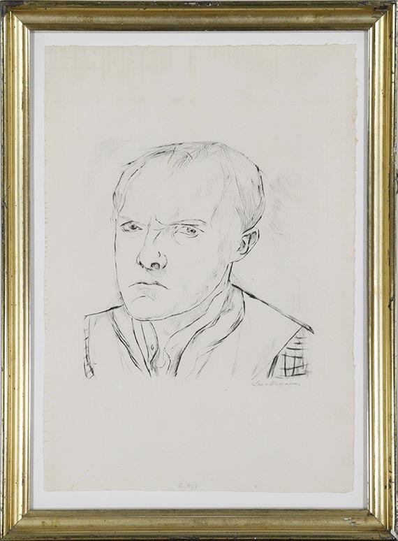 Max Beckmann - Selbstbildnis - Rahmenbild