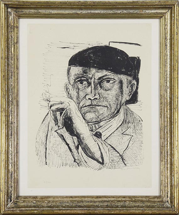 Max Beckmann - Selbstbildnis - Rahmenbild