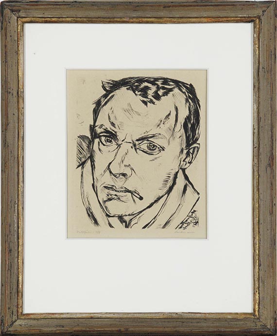 Max Beckmann - Großes Selbstbildnis - Rahmenbild