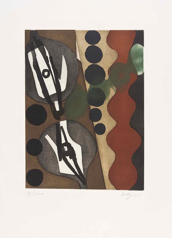 Ernst Wilhelm Nay - Sechs Aquatinten. Über den Menschen - Weitere Abbildung