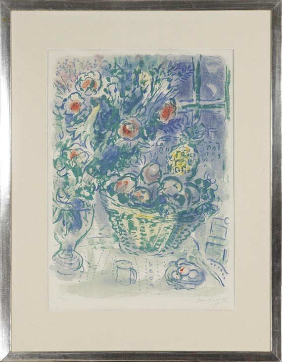 Marc Chagall - Corbeille de Fruits et Ananas - Rahmenbild