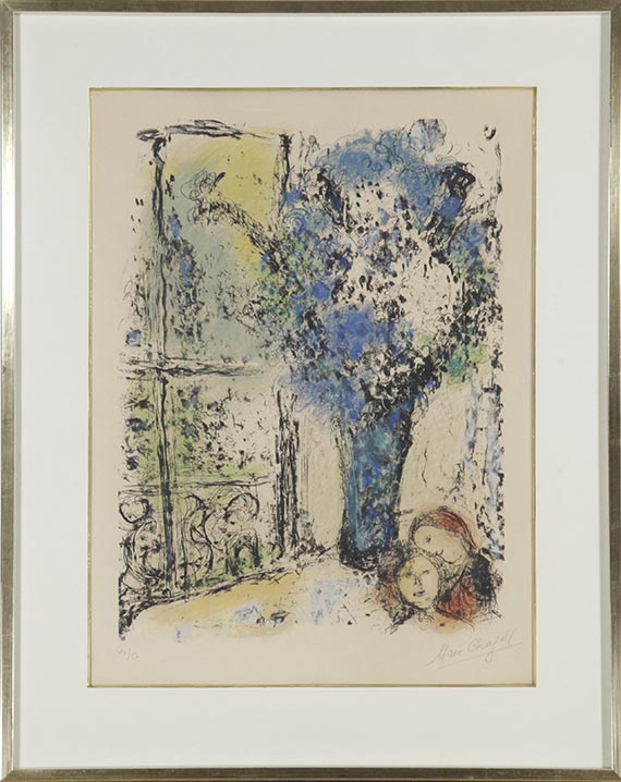 Marc Chagall - Le bouquet bleu - Rahmenbild