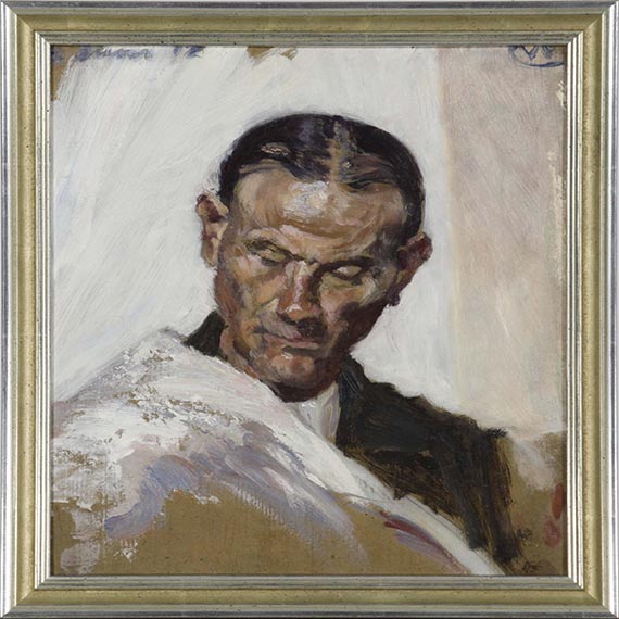 Albert Weisgerber - Porträtstudie eines Herren - Rahmenbild