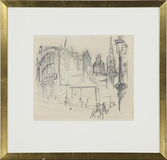 Max Beckmann - Häuserruine in Lille - Rahmenbild