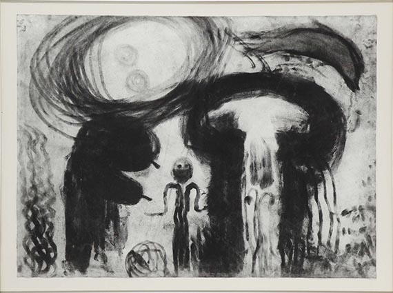 Miriam Cahn - Frau mit drei Körpern (3-teilig) - Rahmenbild