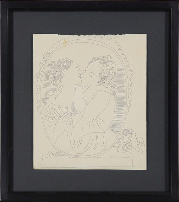 Andy Warhol - Couple embracing - Rahmenbild