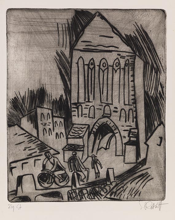 Karl Schmidt-Rottluff - Altes Stadttor (Motiv aus Schlawe)
