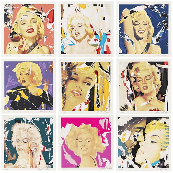 Mimmo Rotella - Marylin, I Volti (9 Bll.)