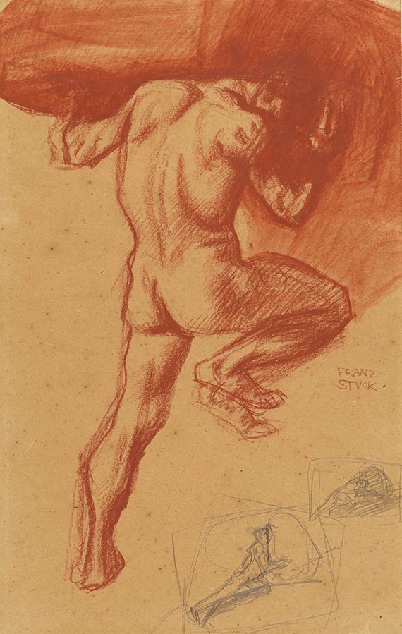 Franz von Stuck - Studie zu Sisyphos