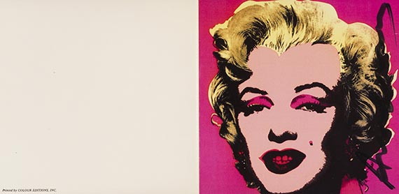Andy Warhol - Marylin - Andy Warhol. A Print Retrospective, Invitation Card, Castelli Graphics, New York
