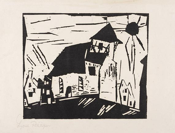 Lyonel Feininger - Vollersroda (Kirche in Vollersroda)