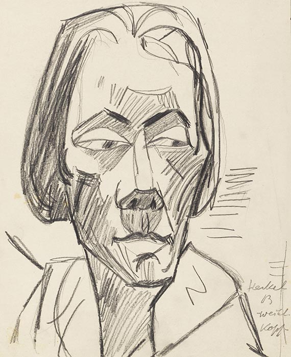 Erich Heckel, Weiblicher Kopf