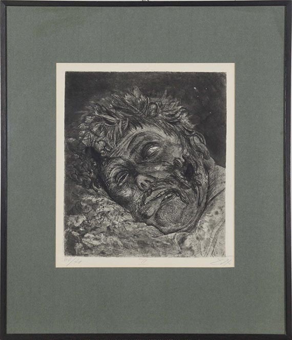 Otto Dix - Toter (St. Clément) - Rahmenbild